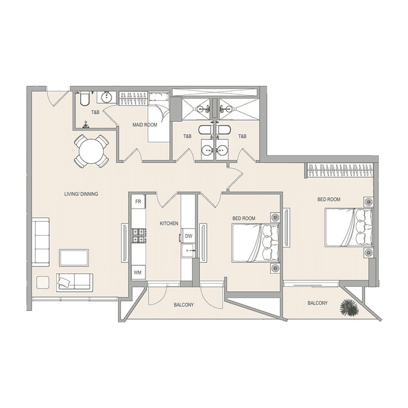 2 BR