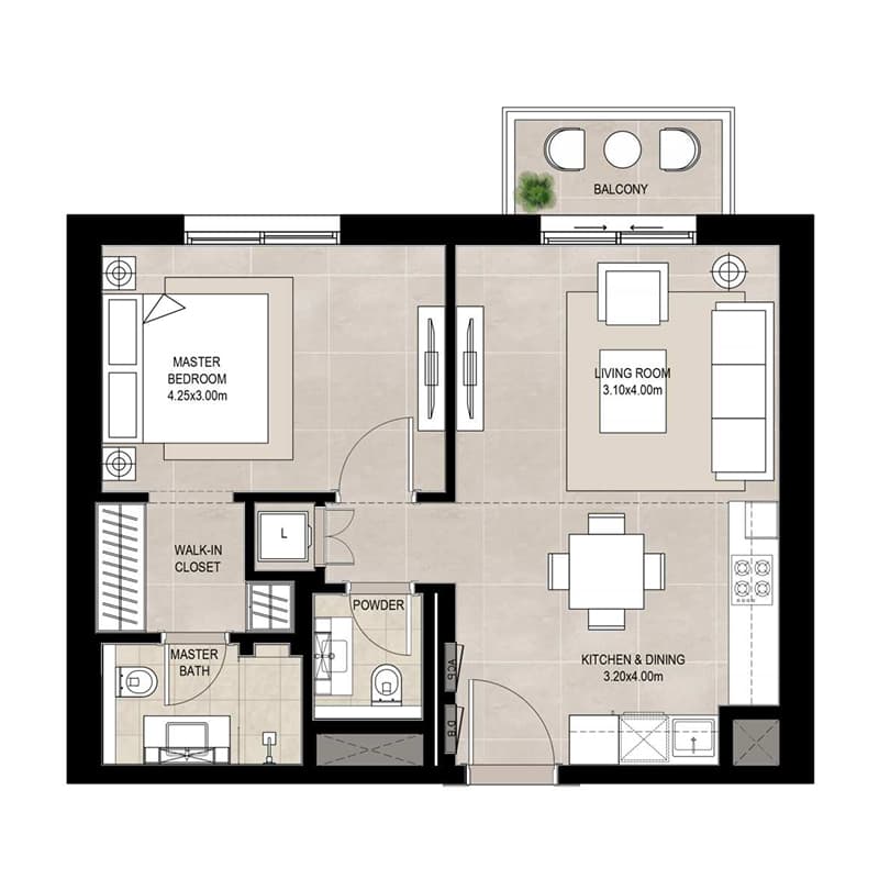 1 BR