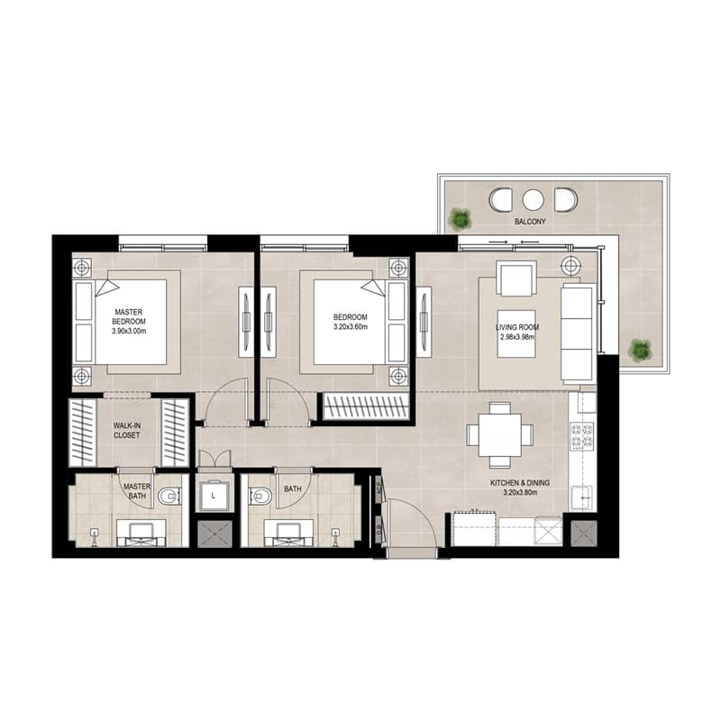 2 BR