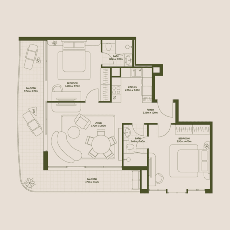 2 BR