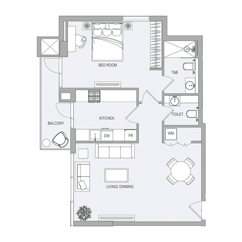 1 BR