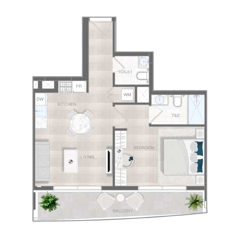 1 BR