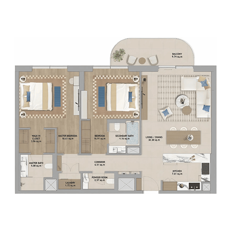 2 BR