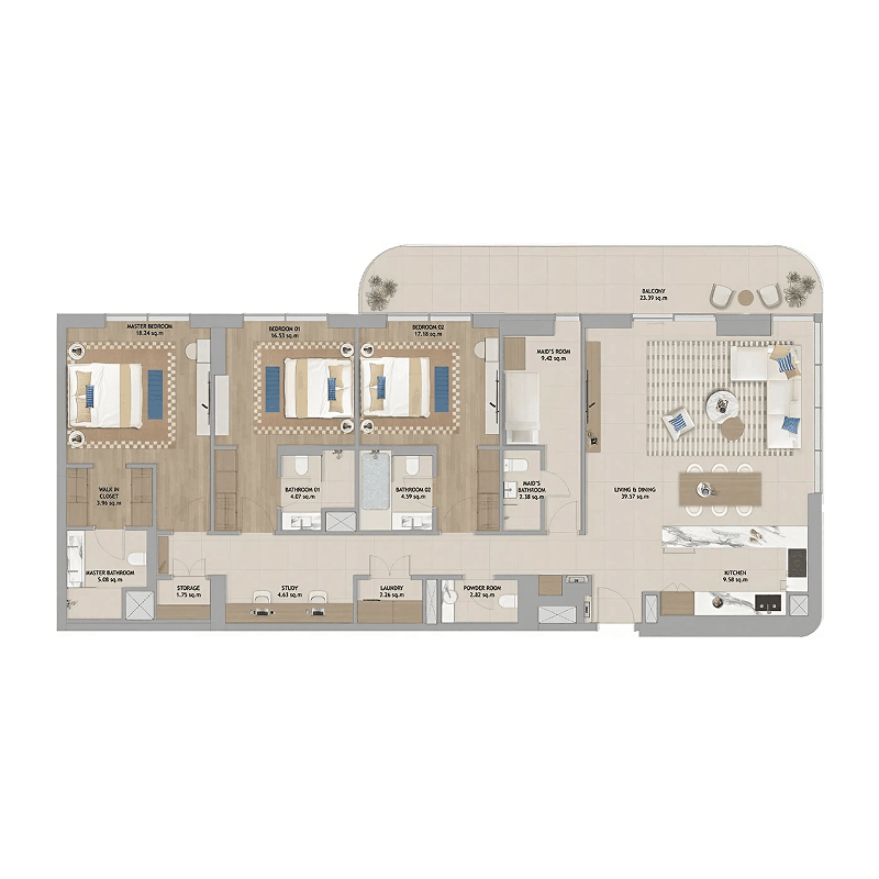3 BR
