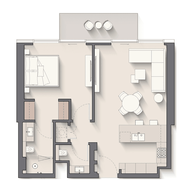 1 BR