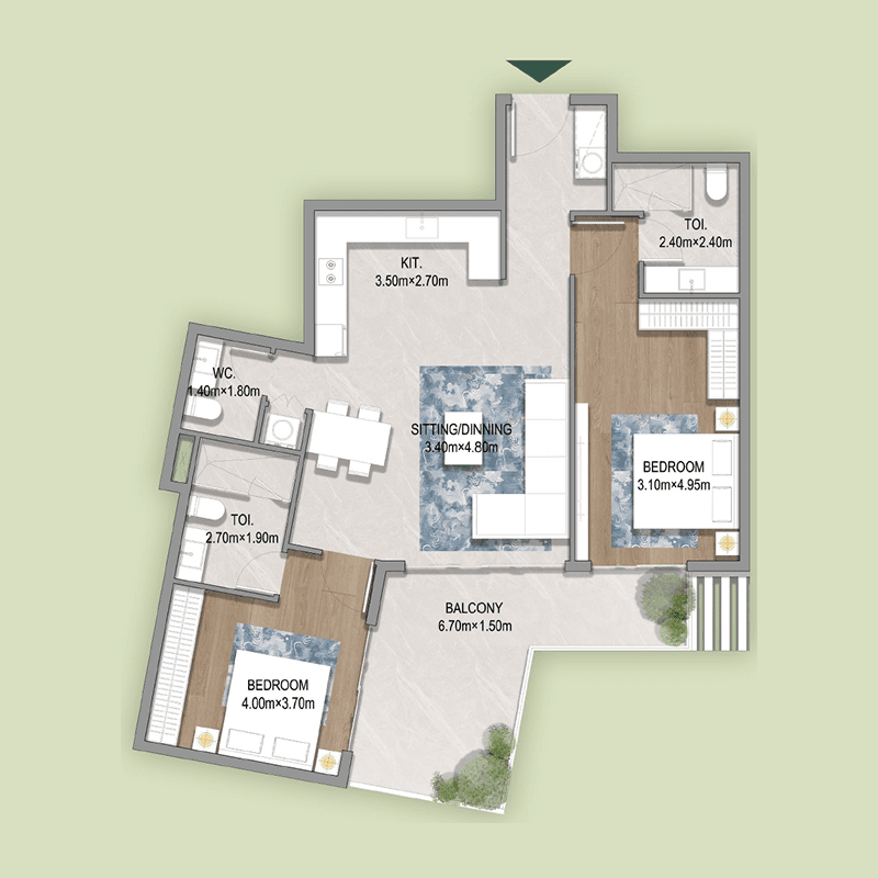 2 BR
