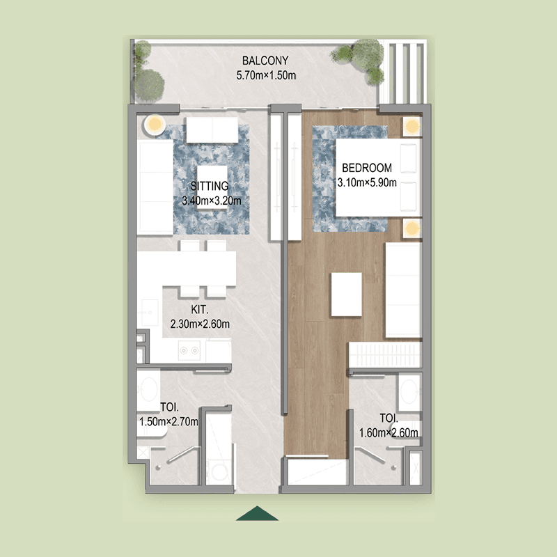 1 BR