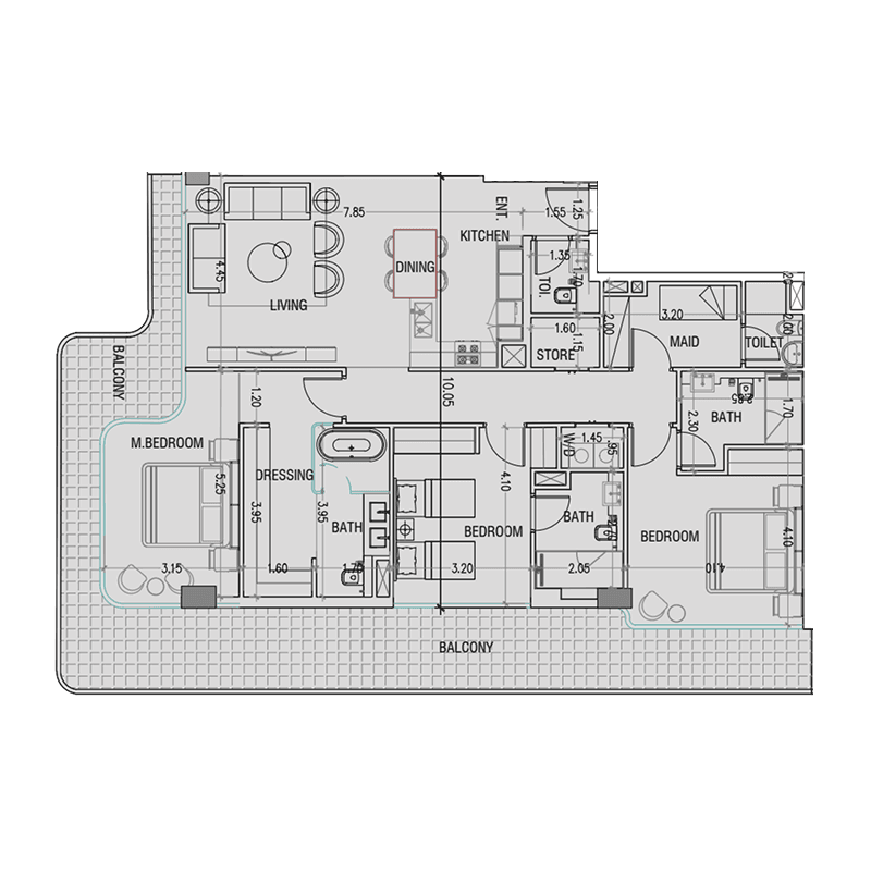 3 BR