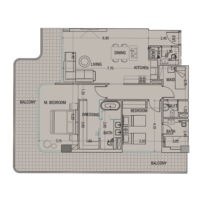 2 BR