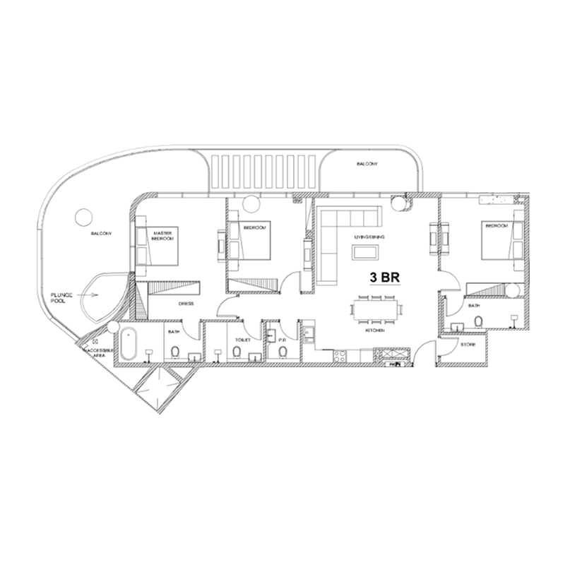 3 BR