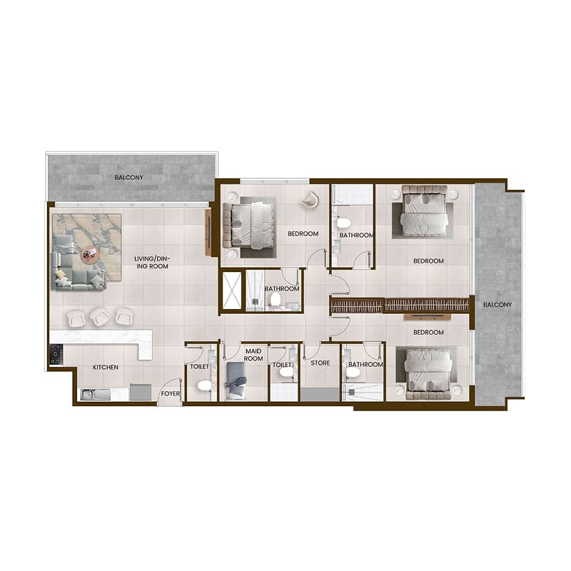 3 BR