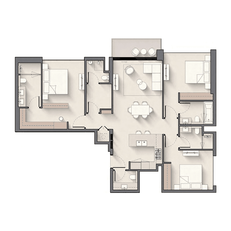 3 BR
