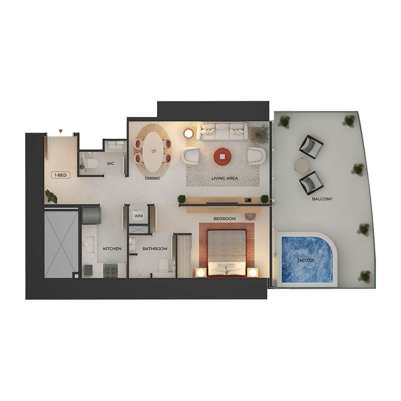 1 BR