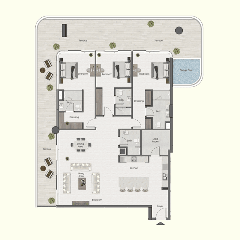 3.5 BR + Pool