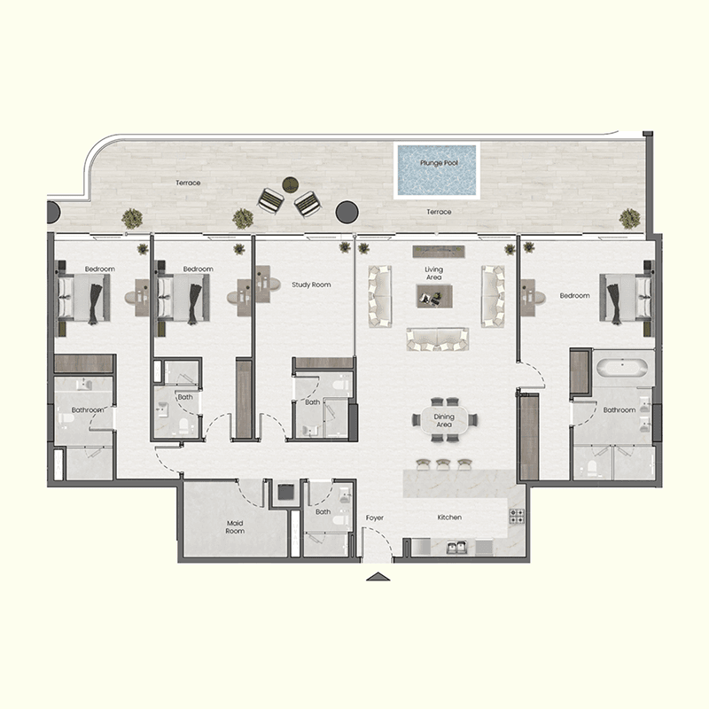 4.5 BR + Pool
