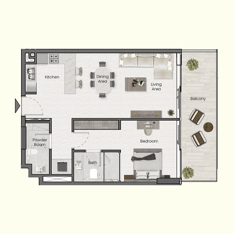1 BR