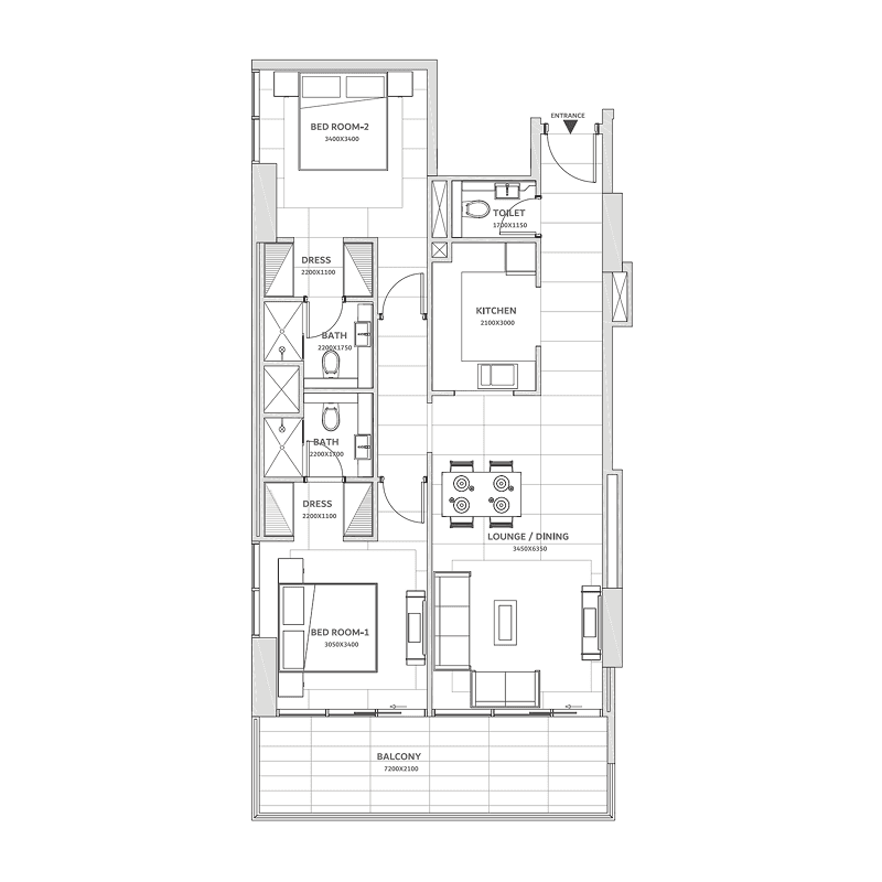 2 BR