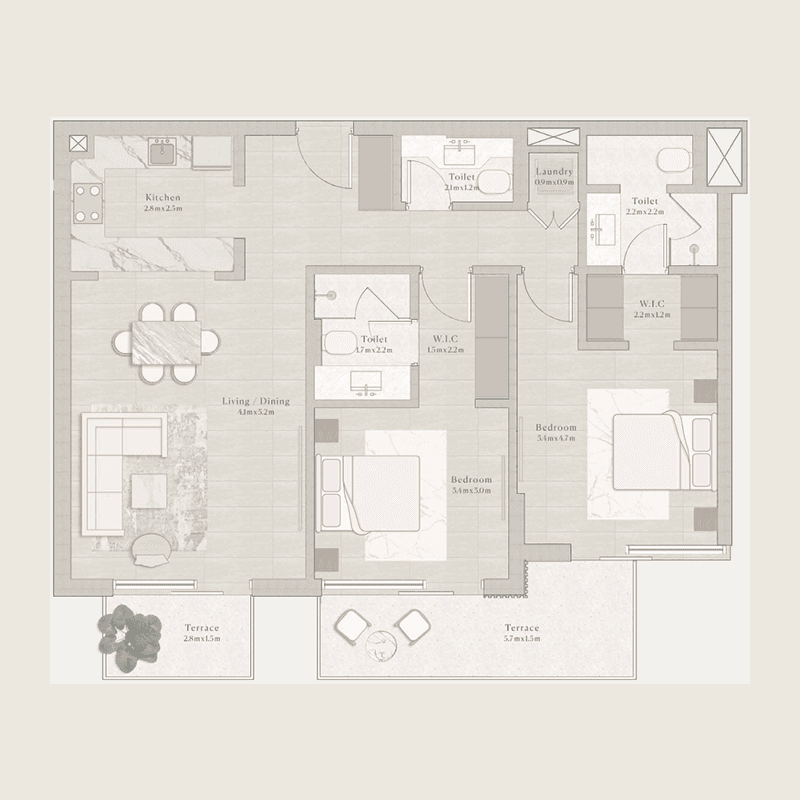 2 BR