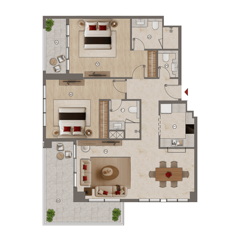 2 BR