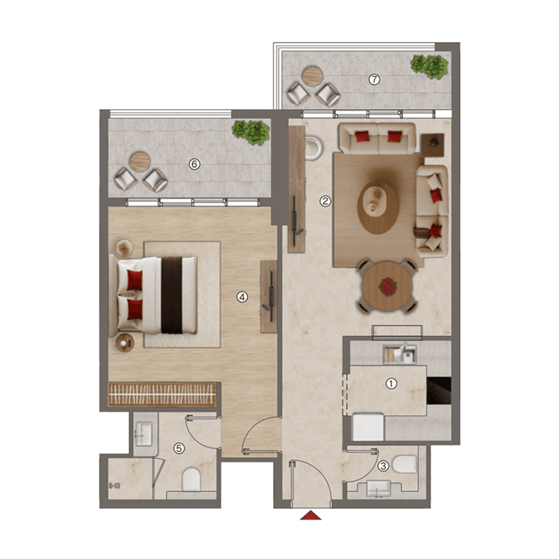 1 BR