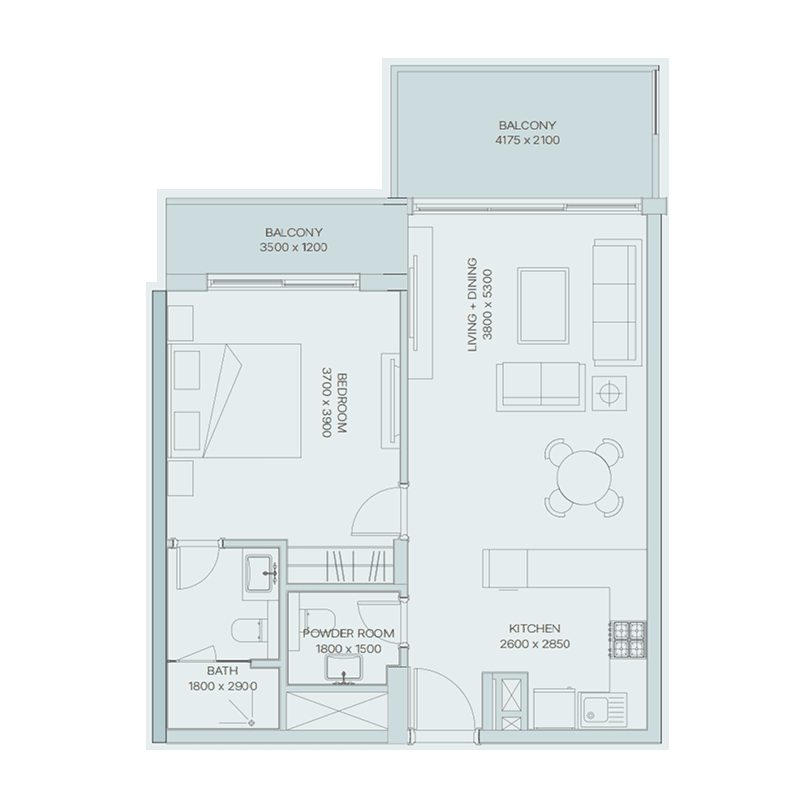 1 BR