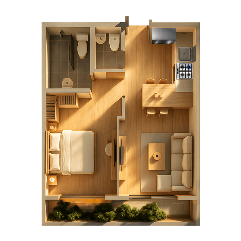 1 BR