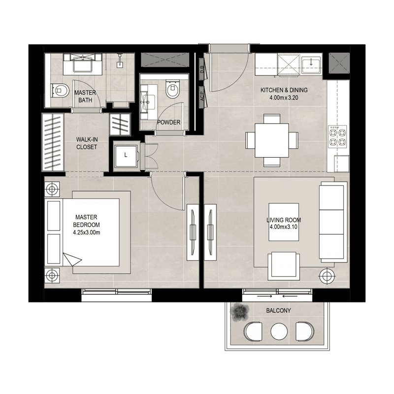 1 BR