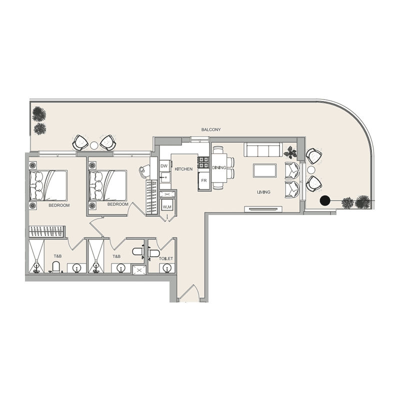 2 BR
