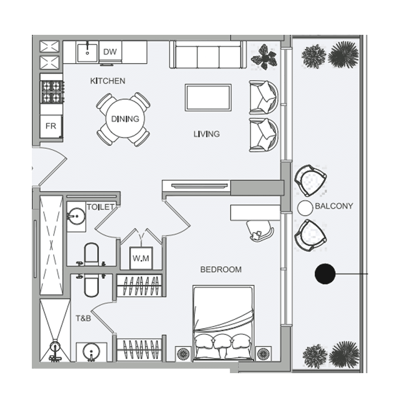 1 BR