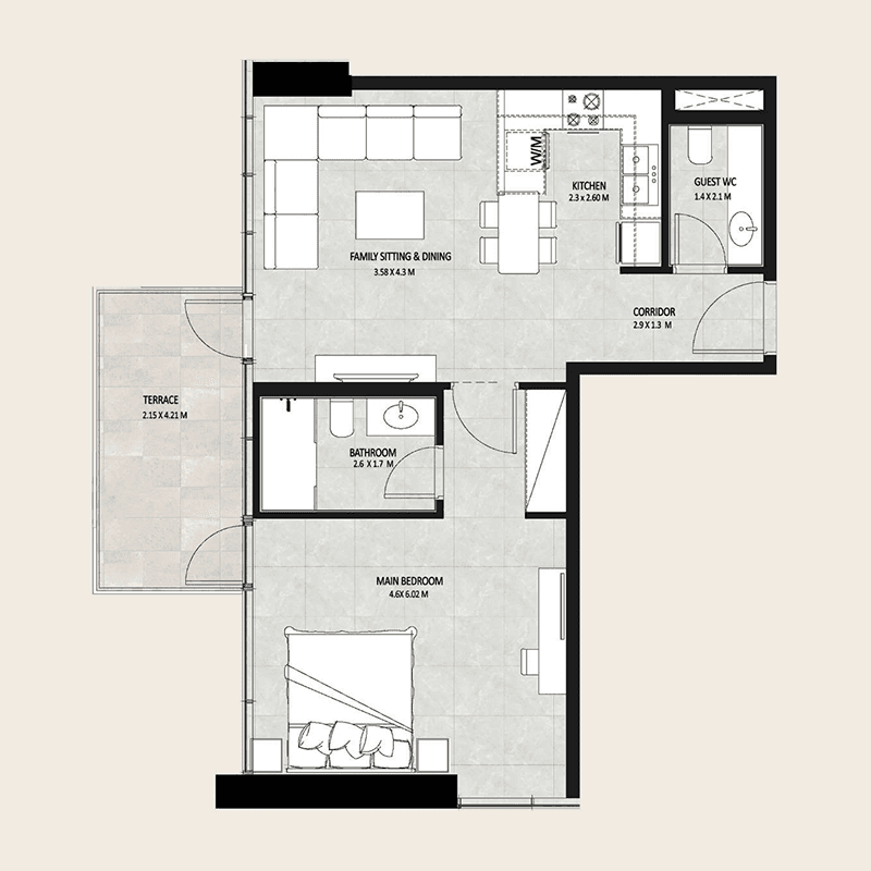 1 BR