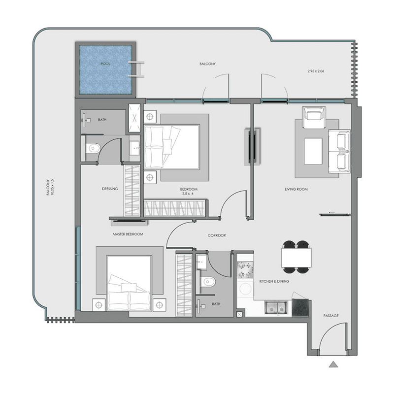 2 BR