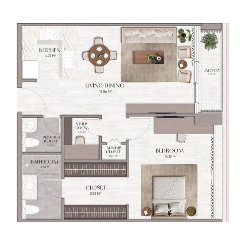 1 BR
