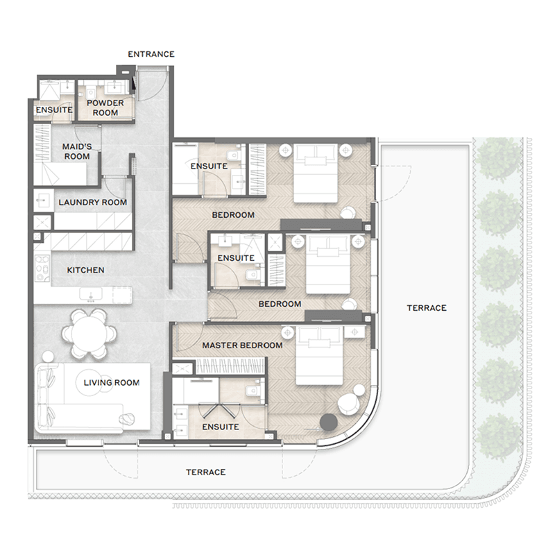 3 BR