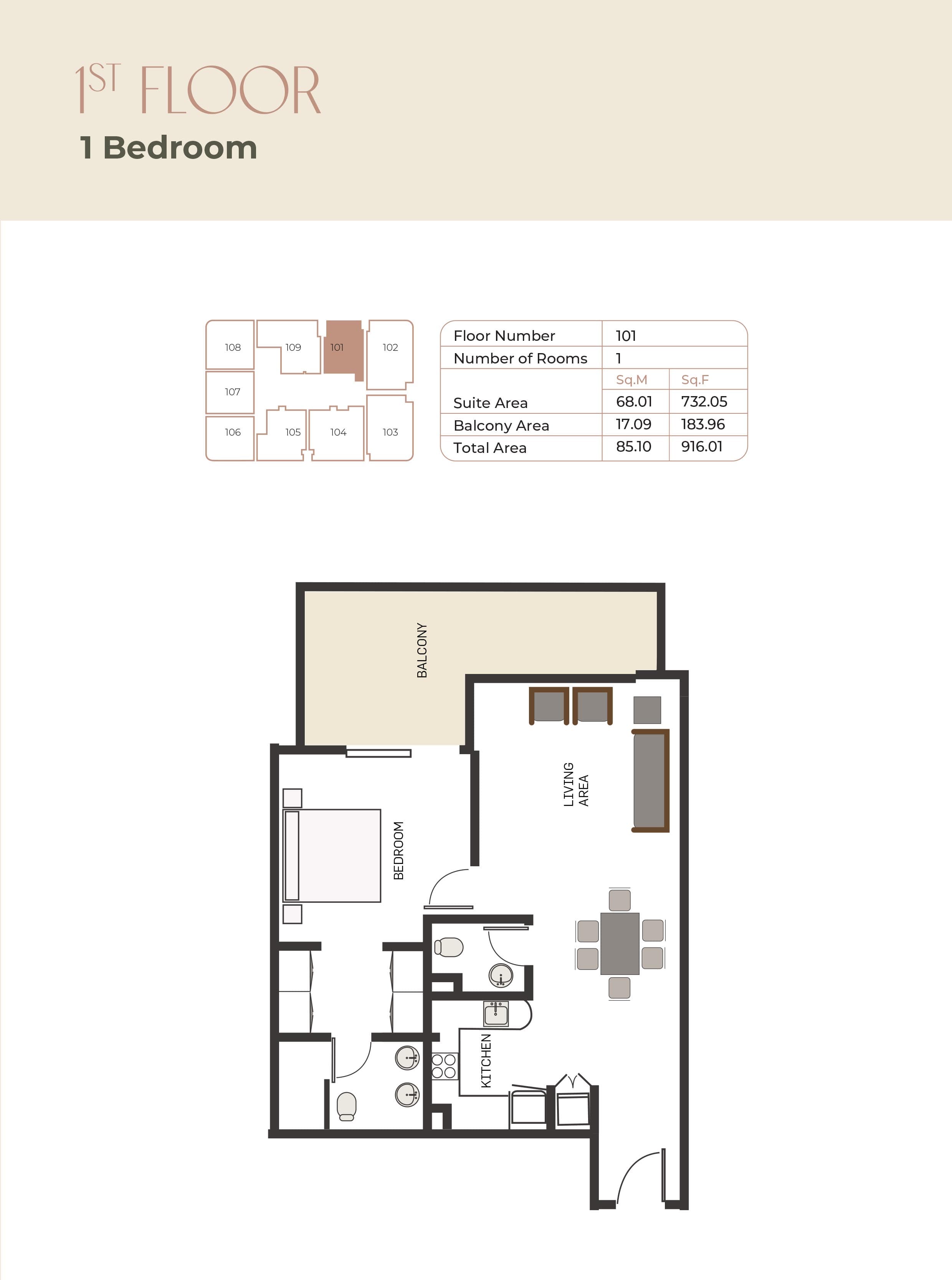 1 BR