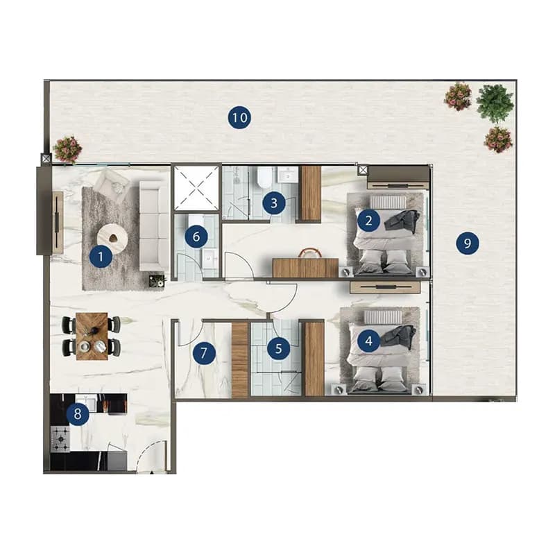 2 BR