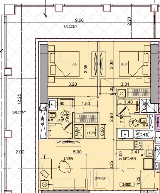 2 BR