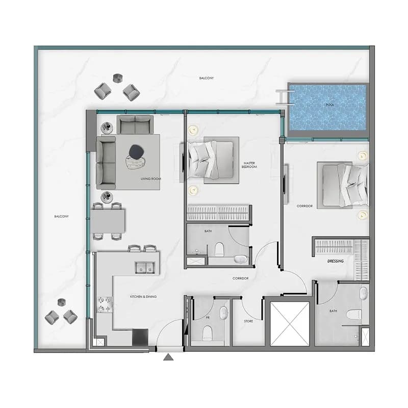 2 BR