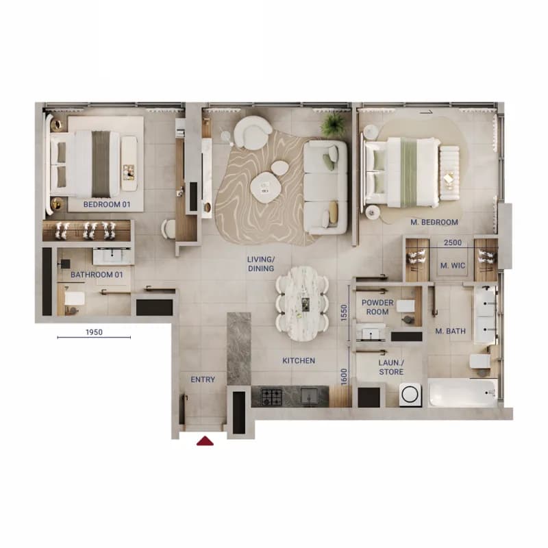 2 BR