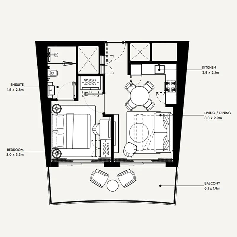 1 BR