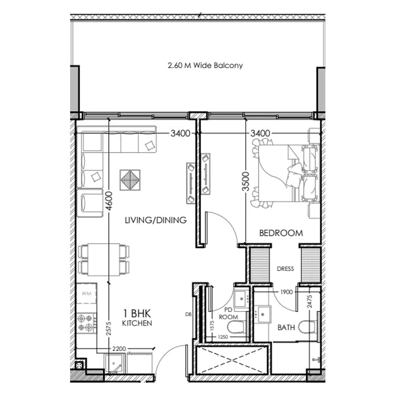 1 BR