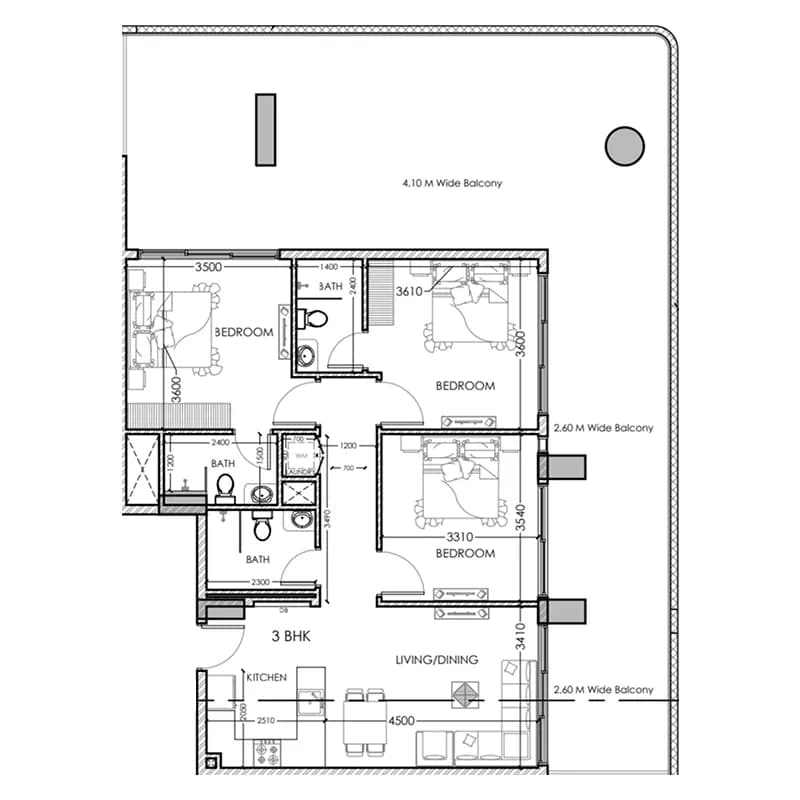 3 BR