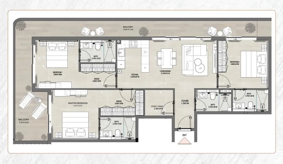3 BR