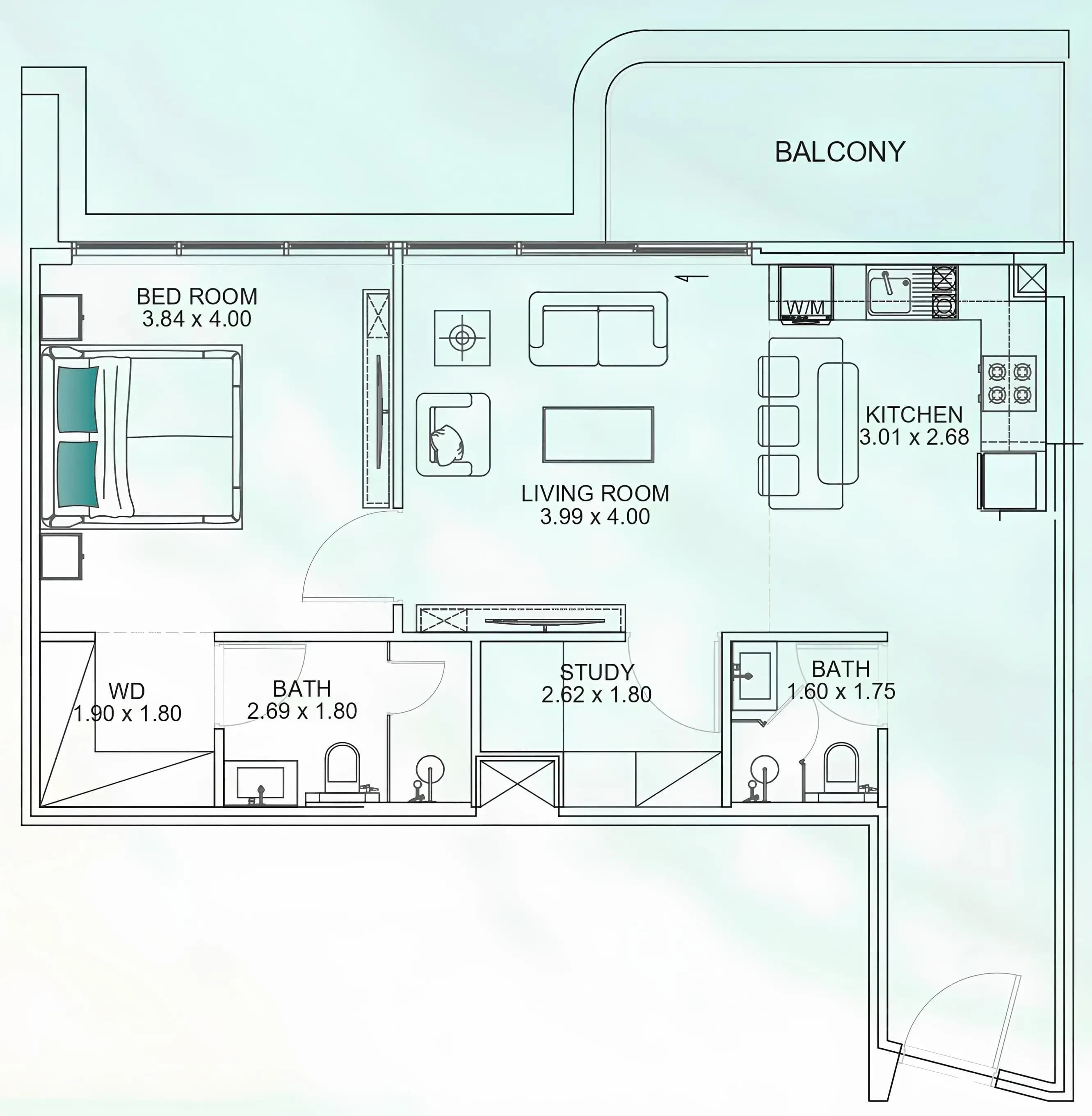 1 BR