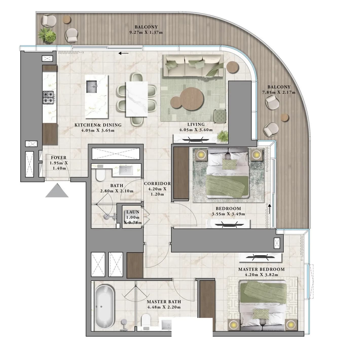 2 BR