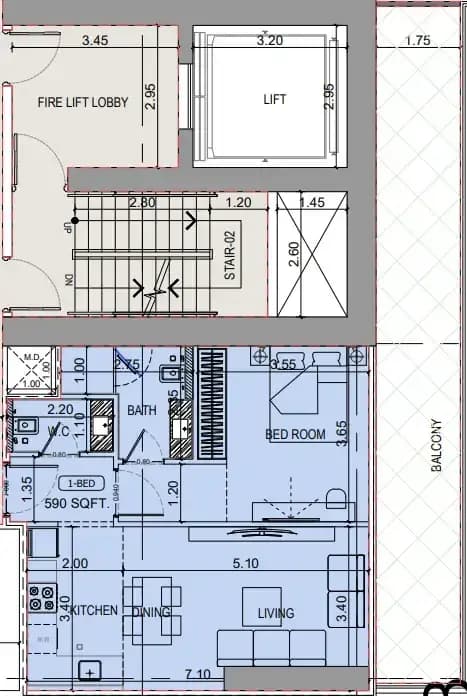 1BR