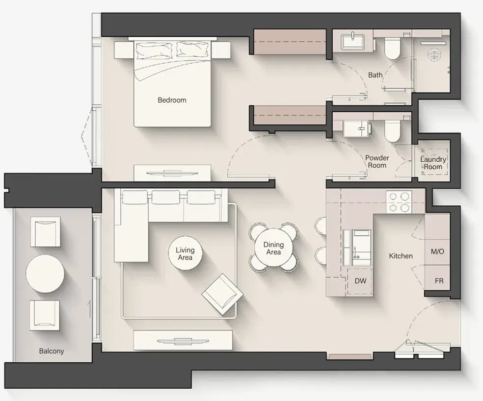 1BR