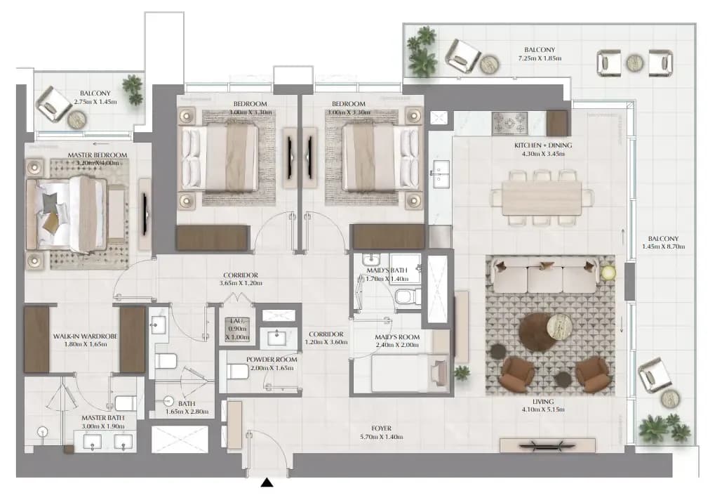 3 BR