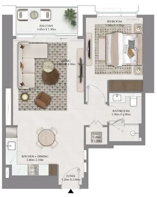 1 BR