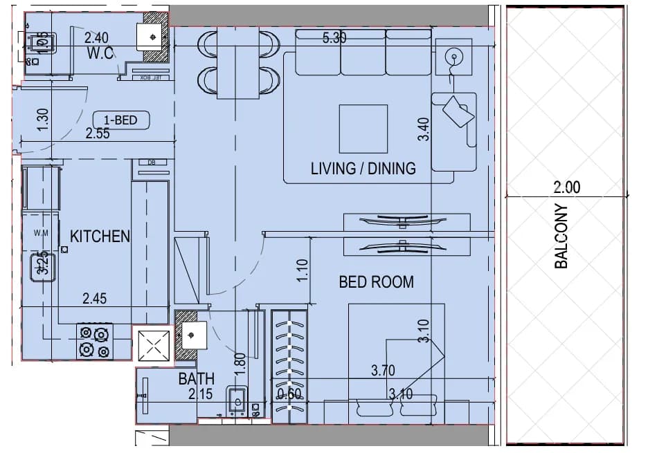1 BR