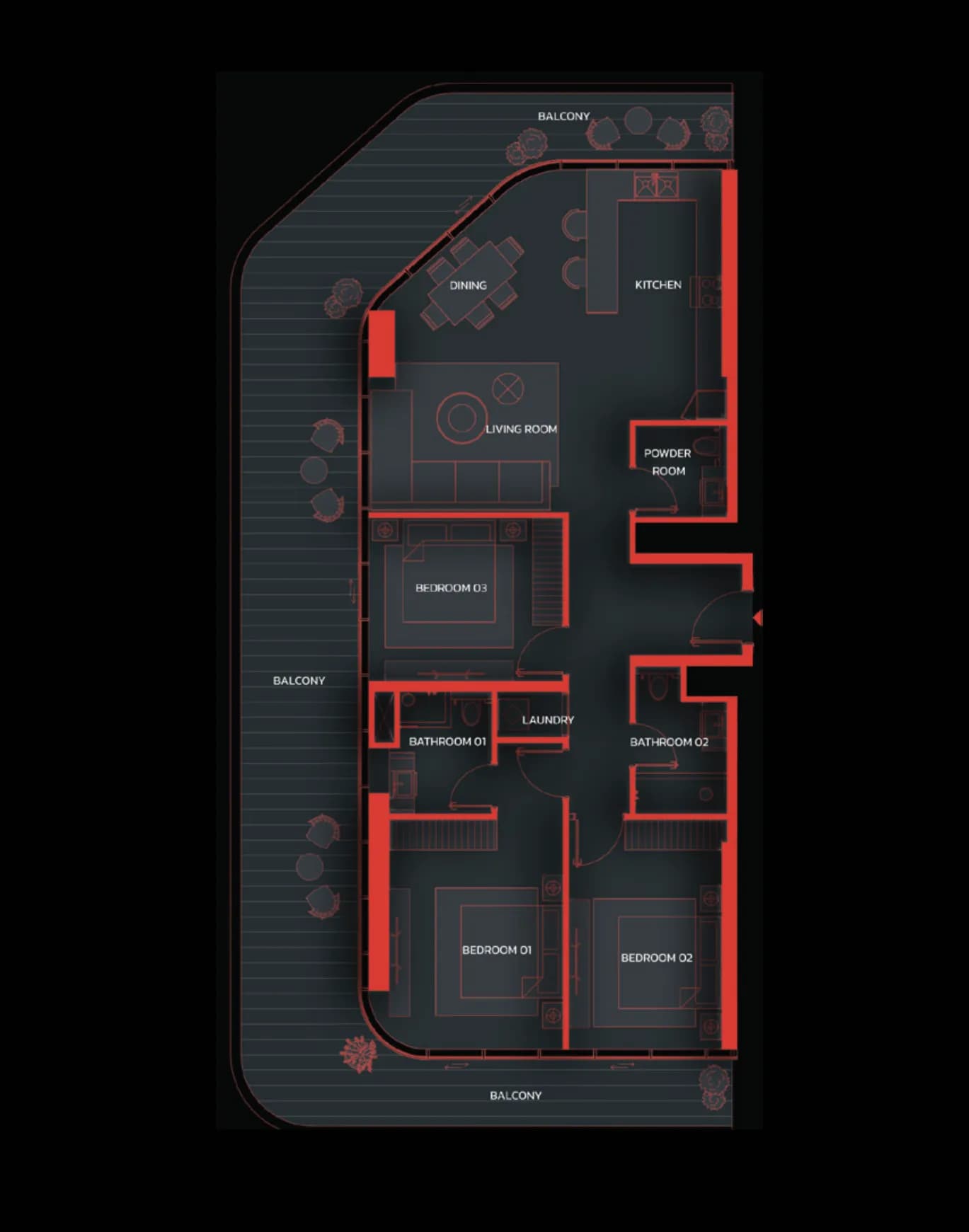 3 BR